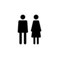 Man and woman icon . male and female symbo