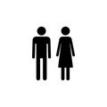 Man and woman icon. male and female symbo