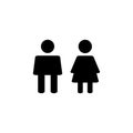 Man and woman icon. male and female symbo
