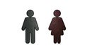 Man and woman icon symbol Royalty Free Stock Photo