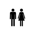 Man and woman icon. male and female symbo