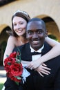 Man and Woman Interracial Wedding