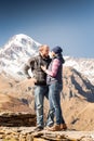 Man and woman in the mountains Royalty Free Stock Photo