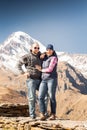 Man and woman in the mountains Royalty Free Stock Photo