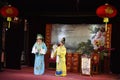 A man and a woman are performing a Chinese opera with thousands of years of history