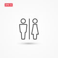 Man and woman sign icon vector 3