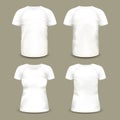 Set of isolated sportswear t-shirts