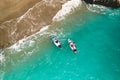 Man and woman on sup boards Royalty Free Stock Photo