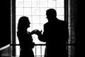 Man and Woman Toasting Glasses