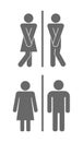 Man and woman toilet