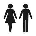 Man and woman toilet vector icon