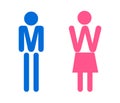 Man and woman vector icon.