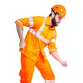 Man worker road constructor working Royalty Free Stock Photo