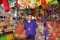 Man working at Fair or Carnival Royalty Free Stock Photo