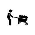 Man, working, garden icon. Element of gardening icon. Premium quality graphic design icon. Signs and symbols collection icon for