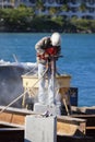 Man working with jackhammer Royalty Free Stock Photo