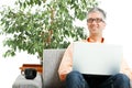 Man working on laptop Royalty Free Stock Photo