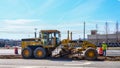 Man Working Road Construction Royalty Free Stock Photo