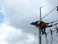 Man Working on the Working at height