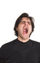 Man yawning Royalty Free Stock Photo