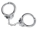 Manacles on chain Royalty Free Stock Photo