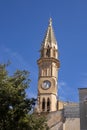 Manacor, Palma de Mallorca - Spain - September 19, 2022. parish Our Lady of Sorrows, is a splendid temple, from the 19th century,