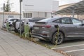 Public charging point for electric cars