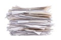 Manage Documents, Overwhelmed With paper clutter, organize files and archive record Royalty Free Stock Photo
