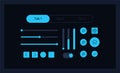 Manage options UI elements kit Royalty Free Stock Photo