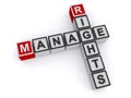 Manage rights word blocks