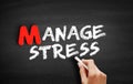 Manage stress text on blackboard