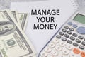 Manage your money Royalty Free Stock Photo