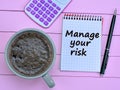 Manage your risk words on notebook