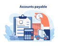 Management of accounts payable process.