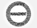 MANAGEMENT circle word cloud Royalty Free Stock Photo