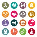 Management icon set. Vector illustration Royalty Free Stock Photo