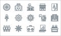 management line icons. linear set. quality vector line set such as director, business, team, analysis, helm, motivation,