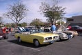 Yellow Plymouth Barracuda Convertible Royalty Free Stock Photo