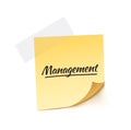 Management Stick Note Vector Illustration Royalty Free Stock Photo
