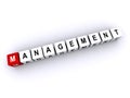 management word block on white Royalty Free Stock Photo