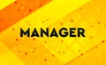 Manager abstract digital banner yellow background