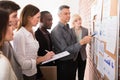 Manager Analyzing The Graph With His Colleague Royalty Free Stock Photo