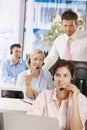 Manager at customer service Royalty Free Stock Photo