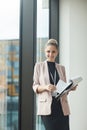 Manager with document at office Royalty Free Stock Photo