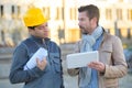 manager factory showing tablet to worker