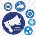 Manager icons design