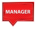 Manager misty rose pink banner button