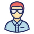 Manager Isolated Vector icon which can easily modify or edit Royalty Free Stock Photo