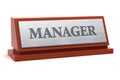 Manager job title Royalty Free Stock Photo