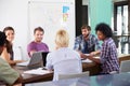 Manager Leading Creative Brainstorming Meeting In Office Royalty Free Stock Photo